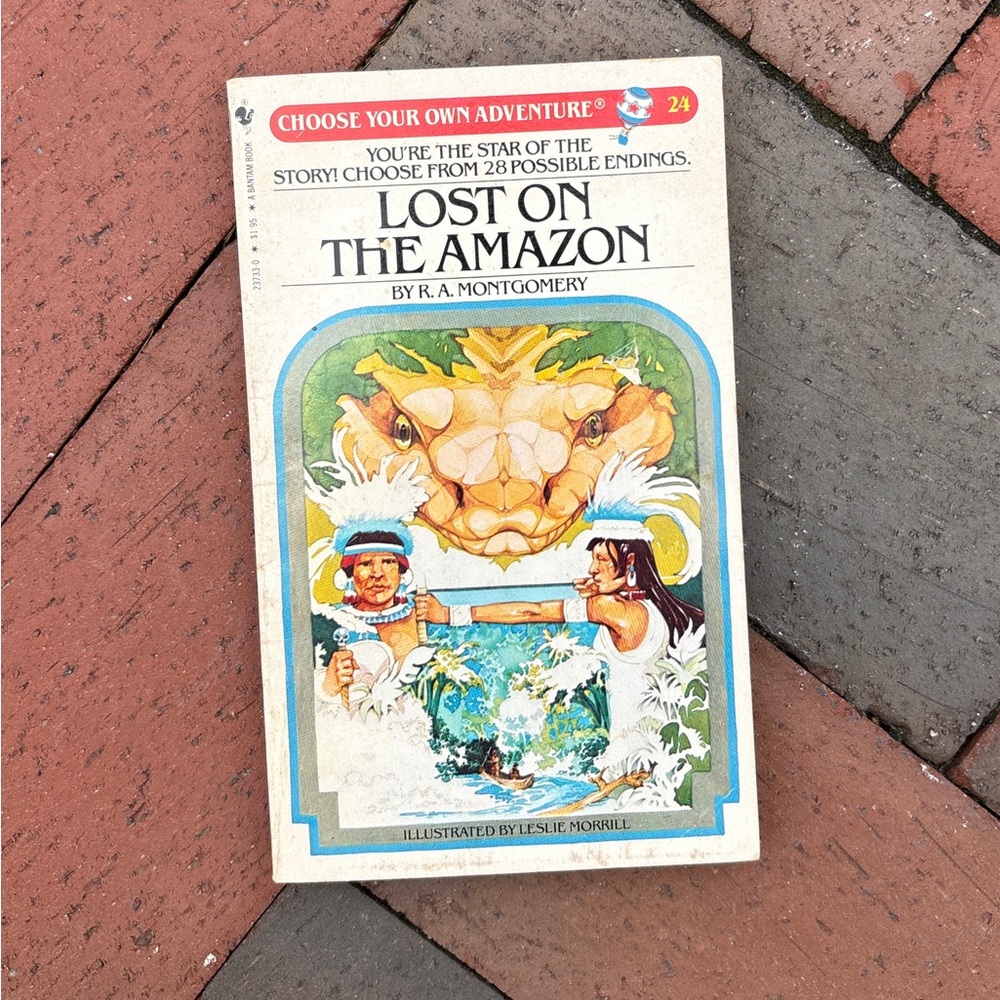1983 Lost on the Amazon Choose Your Own Adventure Legends of the Hidden Temple